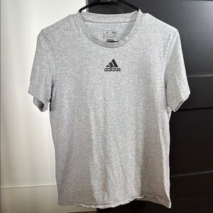 Adidas Gray Short Sleeve Tee Classic Crew Neck